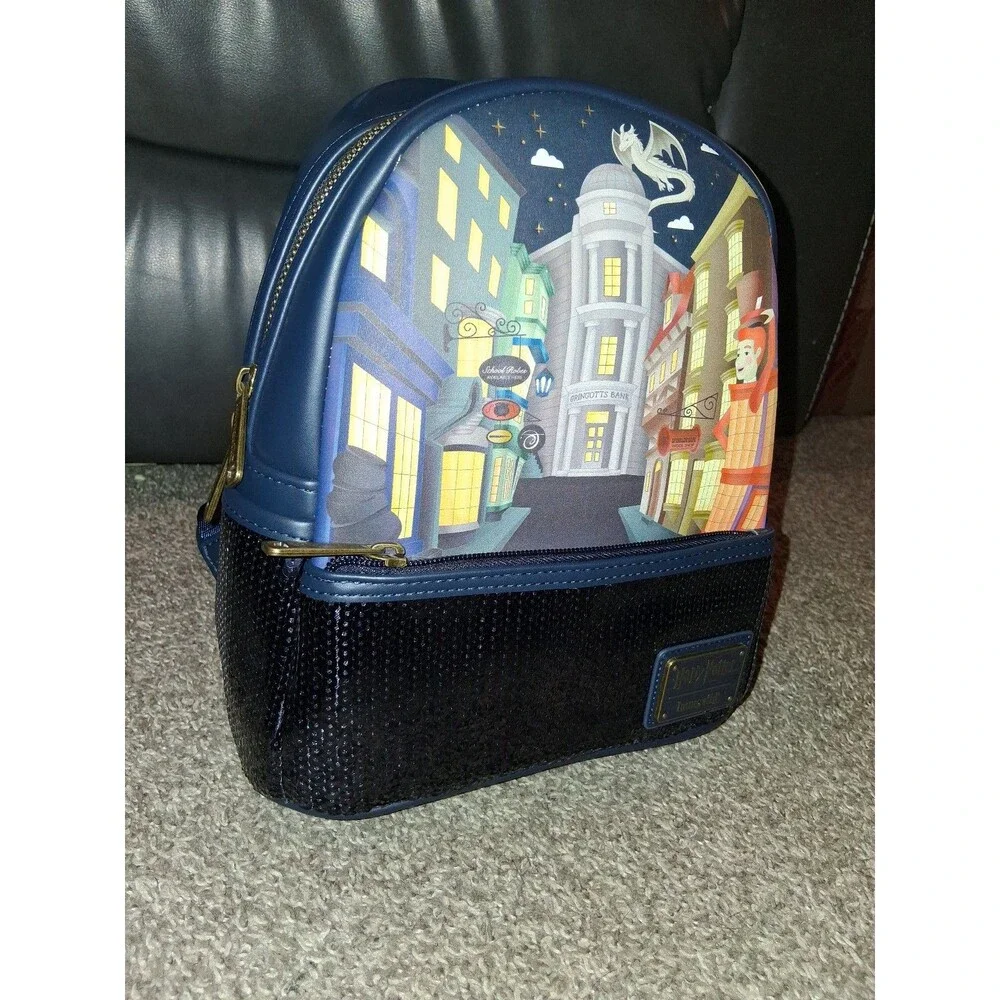 Loungefly Harry Potter Diagon Alley Seaquin Mini Backpack